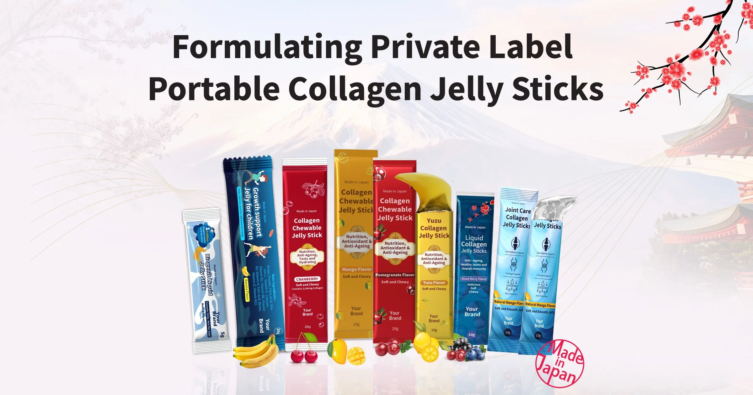 Formulating Private Label Portable Collagen Jelly Sticks