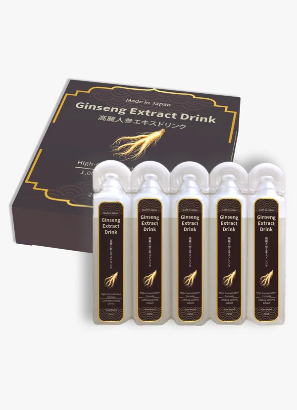 1,000mg Concentrated Ginseng Extract Drink | Made in Japan | OEM Private Label Made-in-Japan Concentrated Ginseng Extract Drink with 1,000mg Nagaoka Ginseng Extract per 20mL bottle, equivalent to 5,000mg of ginseng, featuring Korean ginseng, Cordyceps sinensis, jujube, bird’s nest, chili pepper and saffron extracts in a premium ready-to-drink format for energy and vitality support, OEM and private label development.