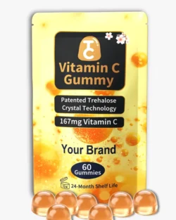 This image describe one of our patented technology the gummies are available in the dome shape with it's advance crystal around it that make the product which is today